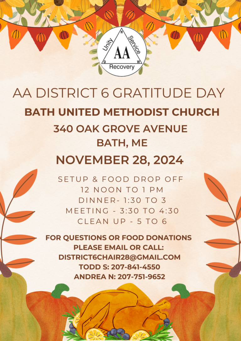 District 6 Thanksgiving Flyer