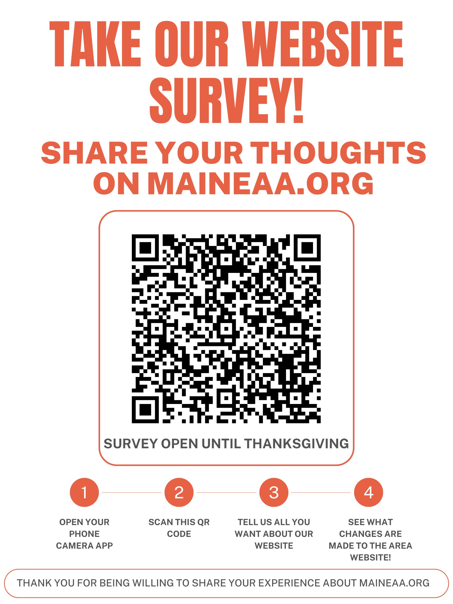 Cream Orange Minimal Scan QR Code Poster Cream Orange Minimal Scan QR Code Poster