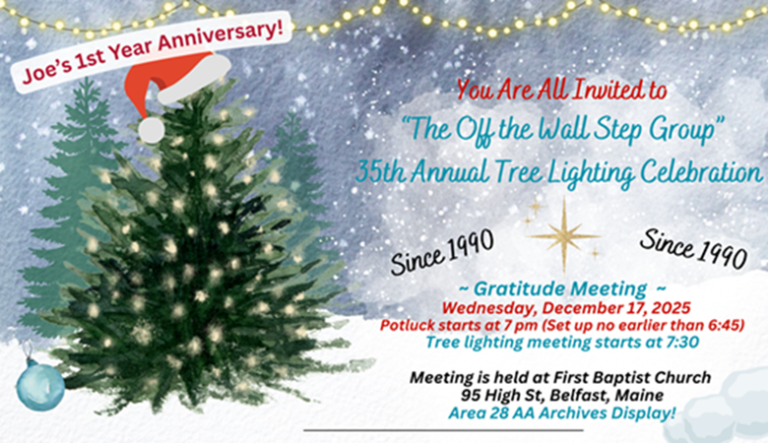2025 The Off the Wall Step Group 38th Annual Tree Lighting Celebration